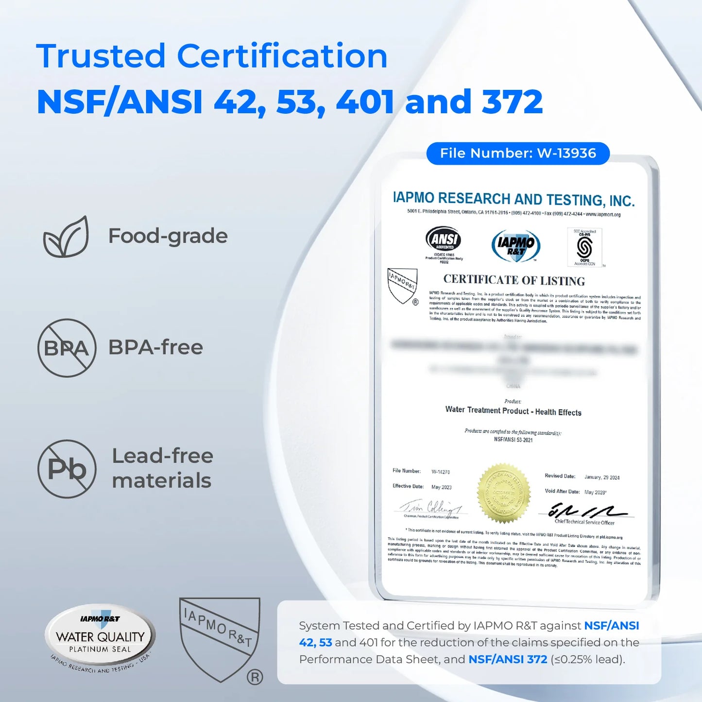 NSF-Certified Electric Water Filter - Removes 99% Lead, PFAS & 30+ Contaminants While Preserving Healthy Minerals | Instant Pure Water Dispenser
