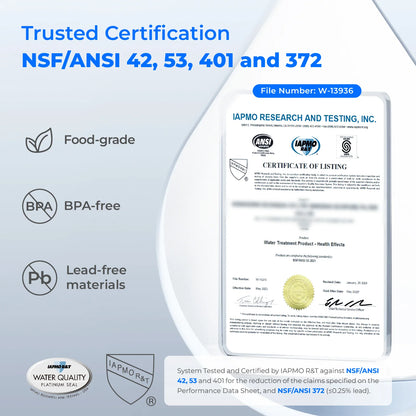 NSF-Certified Electric Water Filter - Removes 99% Lead, PFAS & 30+ Contaminants While Preserving Healthy Minerals | Instant Pure Water Dispenser